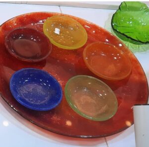 پودر شیشه رنگی